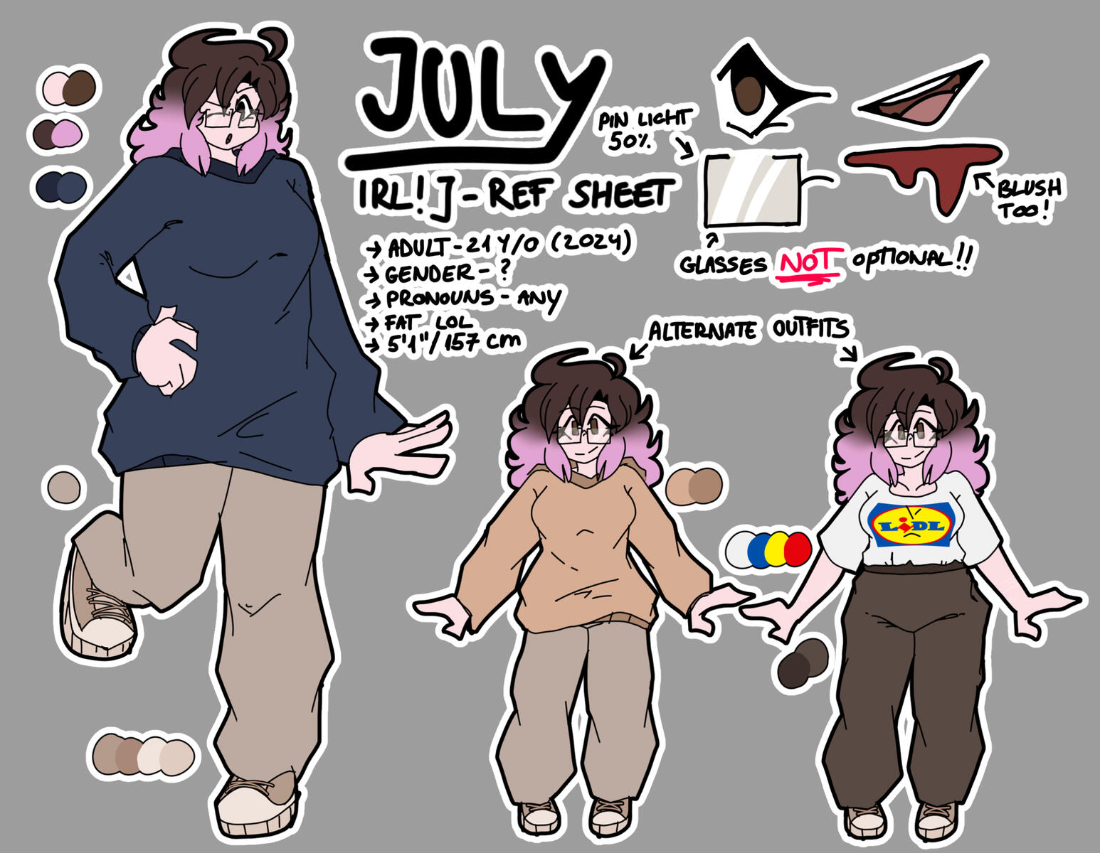 July (IRL!J) Toyhouse fanart?: sure (only SFW and suggestive only, no porn)